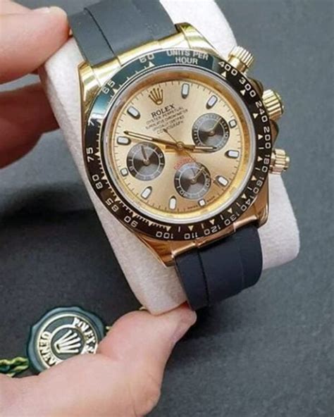 cinturino rolex per orologio oro acciaio uomo|Cinturino in caucciú per Rolex con fibbia Oyster .